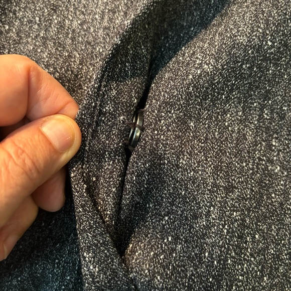 NWT Worthington Grey Tweed Cropped Jacket w/Patent Leather Trim, Size XL - Picture 5 of 10